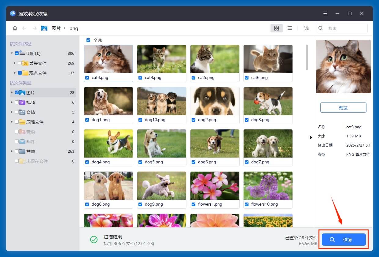 恢复爱国者U盘中的数据
