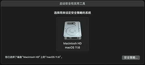 更改Mac安全策略