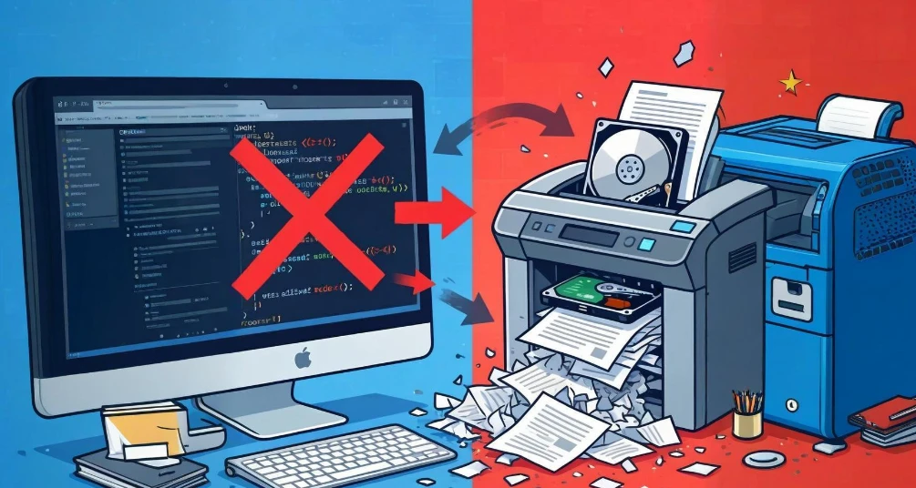 对比数据的软件销毁和物理销毁