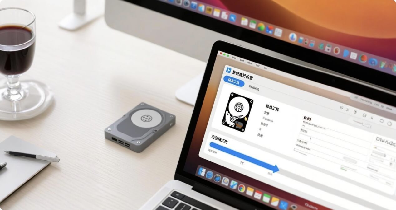 在Mac上彻底格式化移动硬盘