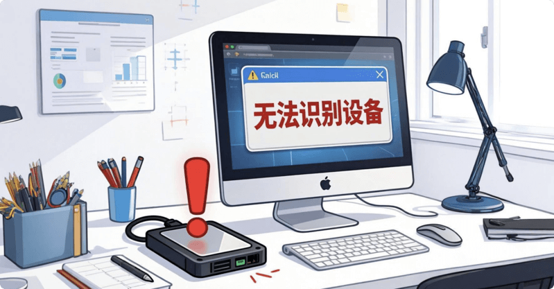 移动硬盘插入Mac后不显示