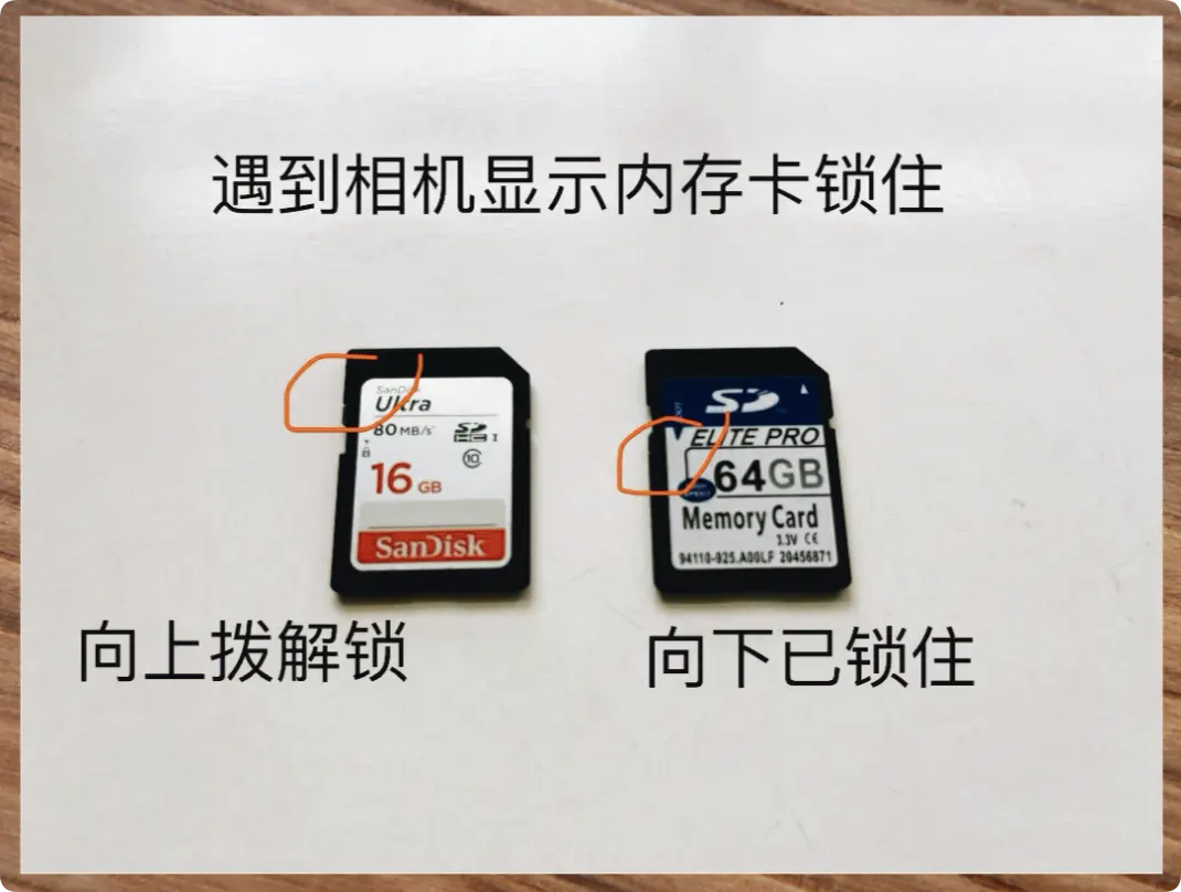 如何解决相机存储卡已写保护故障