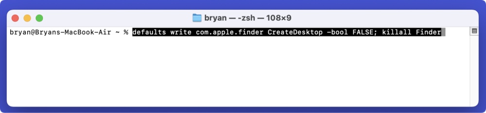 隐藏Mac桌面文件