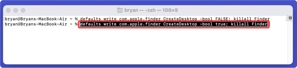 隐藏Mac桌面文件