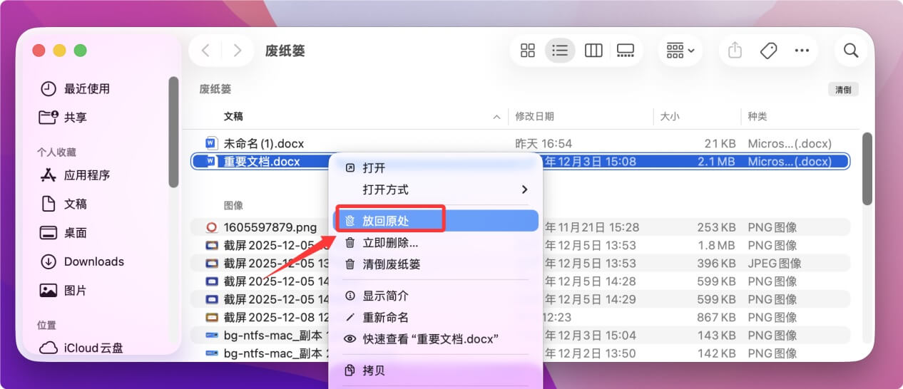 恢复macOS Monterey中丢失的文件数据