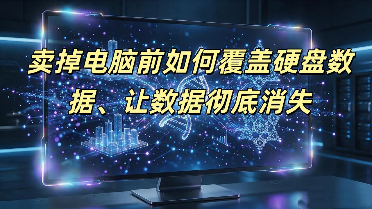 在卖掉电脑前覆盖掉电脑硬盘上的数据