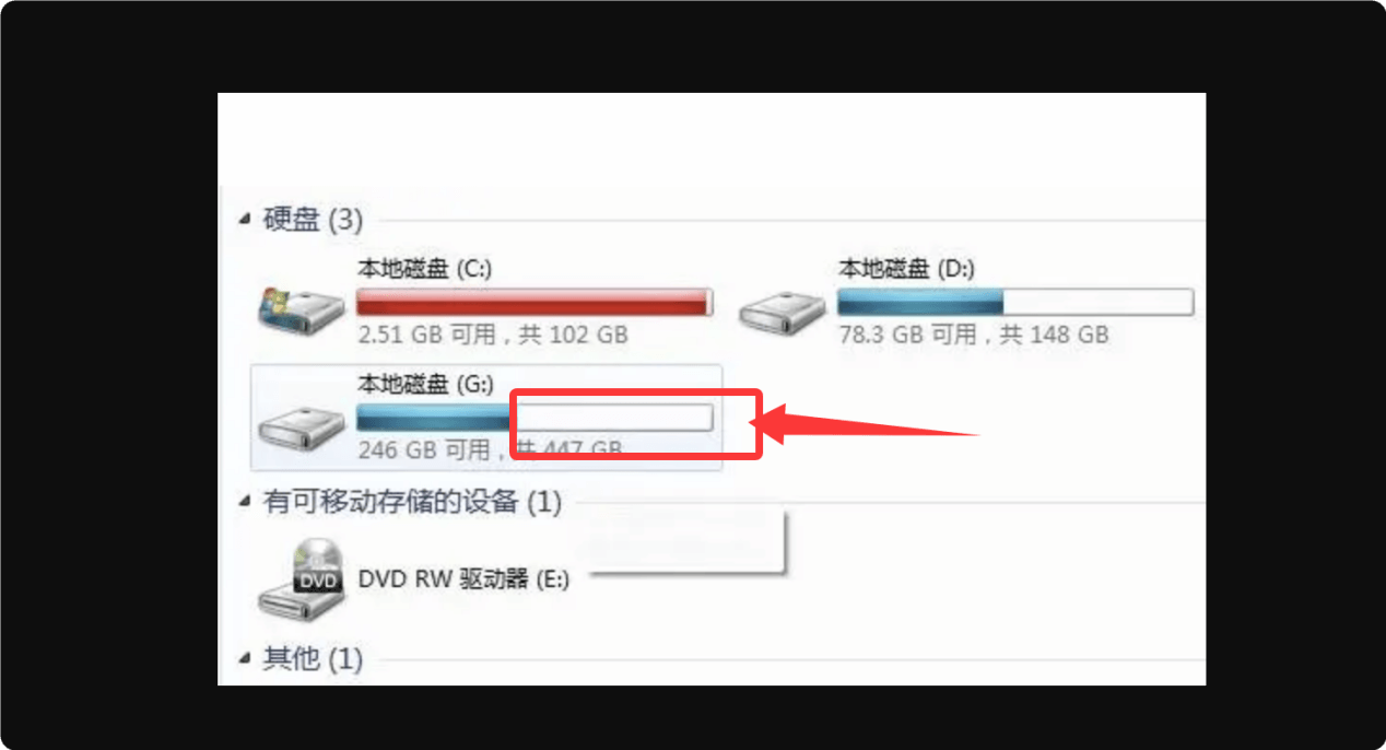 擦除剩余磁盘空间