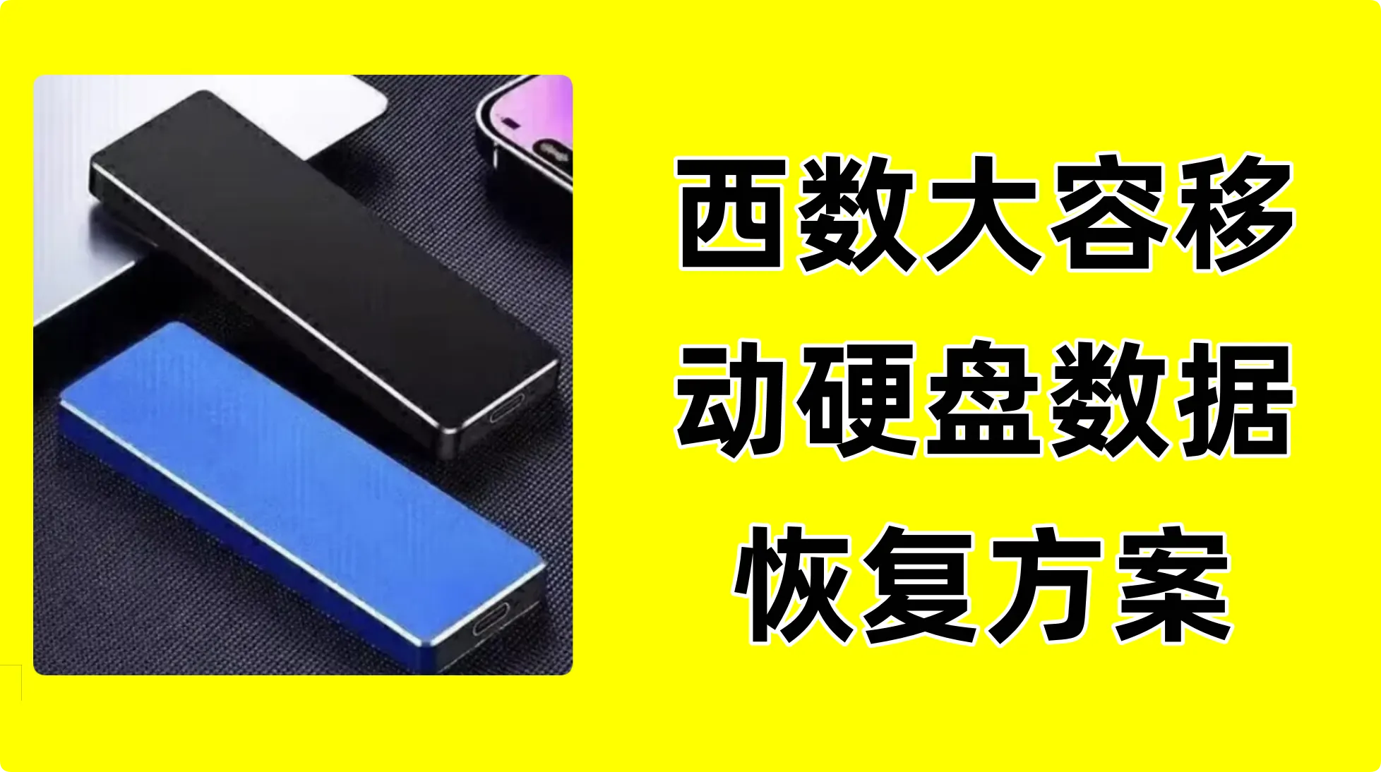 西数大容移动硬盘数据恢复方案